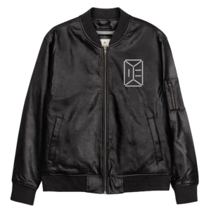 D.E. Faux Leather Bomber Jacket