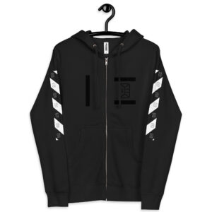 D.E. Unisex fleece zip up hoodie